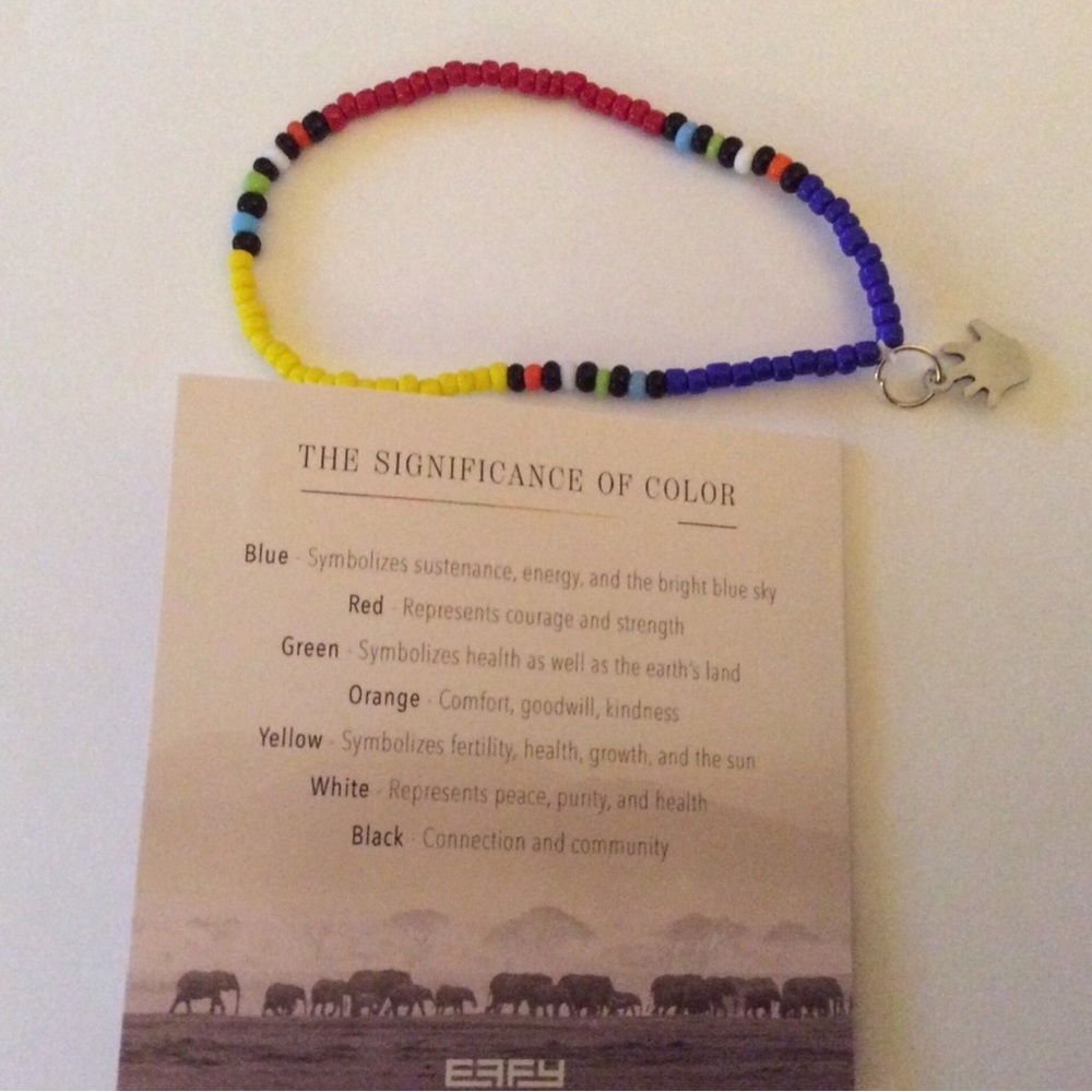 Effy Nahla Red and Blue Beaded Bracelets NWT